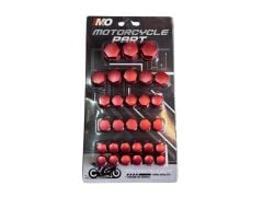 MODİFİYE CİVATA KAPAK SETİ KIRMIZI