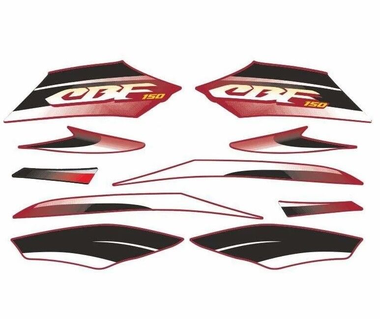 HONDA CBF 150 STİCKER TAKIM SİYAH İTHAL
