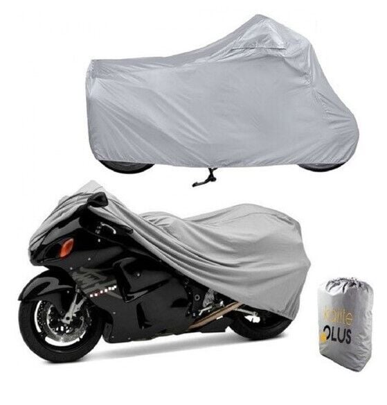 MOTOSİKLET BRANDA SU GEÇİRMEZ GRİ XL BEDEN