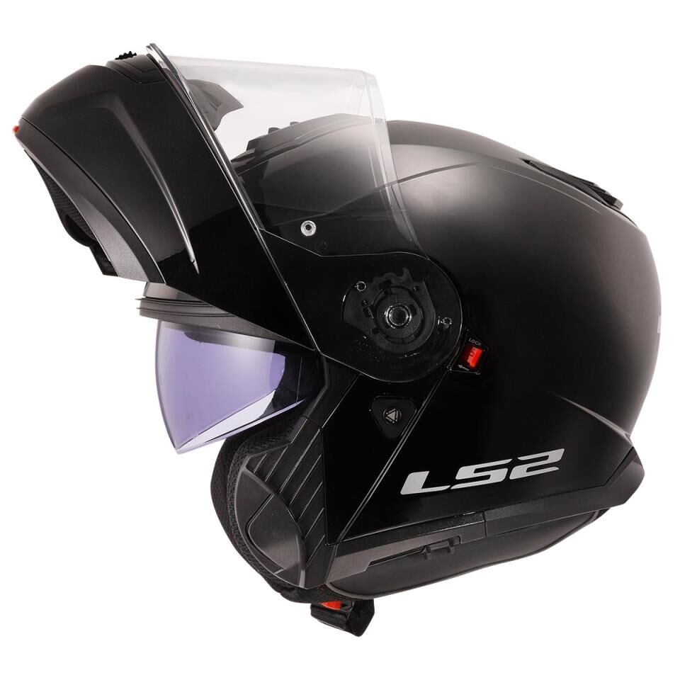 LS2 STROBE 2 ÇENE AÇILIR KASK SİYAH M