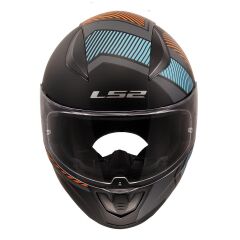 LS2 RAPID 2 EXTRA MAT GRİ-NEON TURUNCU KASK M BEDEN