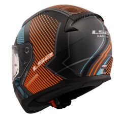 LS2 RAPID 2 EXTRA MAT GRİ-NEON TURUNCU KASK M BEDEN
