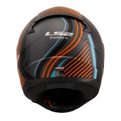 LS2 RAPID 2 EXTRA MAT GRİ-NEON TURUNCU KASK M BEDEN