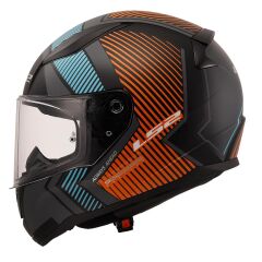LS2 RAPID 2 EXTRA MAT GRİ-NEON TURUNCU KASK L BEDEN