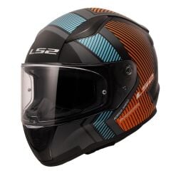 LS2 RAPID 2 EXTRA MAT GRİ-NEON TURUNCU KASK XL BEDEN