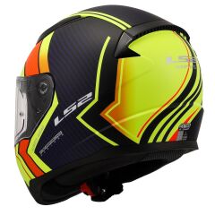 LS2 RAPID 2 EXTRA MAT NEON SARI-NAVY MAVİ KASK L