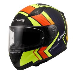 LS2 RAPID 2 EXTRA MAT NEON SARI-NAVY MAVİ KASK XL BEDEN