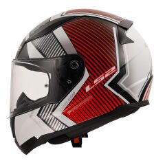 LS2 RAPID 2 EXTRA BEYAZ-KIRMIZI KASK L