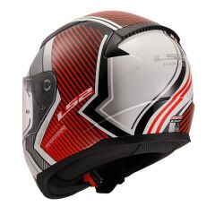 LS2 RAPID 2 EXTRA BEYAZ-KIRMIZI KASK L