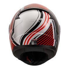 LS2 RAPID 2 EXTRA BEYAZ-KIRMIZI KASK L