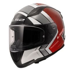 LS2 RAPID 2 EXTRA BEYAZ-KIRMIZI KASK L