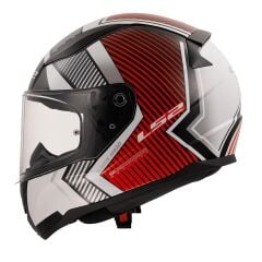 LS2 RAPID 2 EXTRA BEYAZ-KIRMIZI KASK XL
