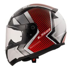 LS2 RAPID 2 EXTRA BEYAZ-KIRMIZI KASK XL BEDEN