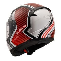LS2 RAPID 2 EXTRA BEYAZ-KIRMIZI KASK XL