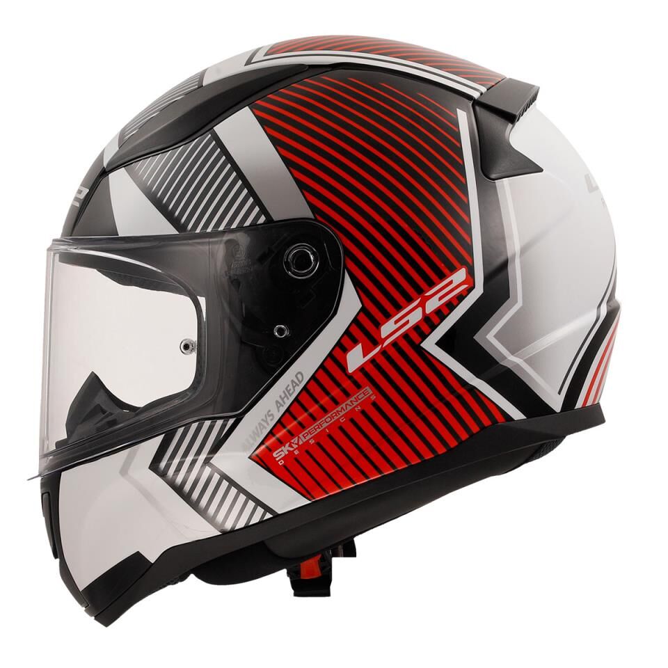 LS2 RAPID 2 EXTRA BEYAZ-KIRMIZI KASK XL