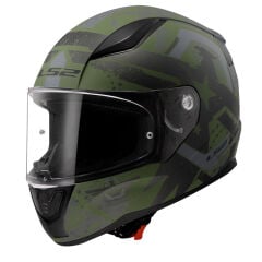 LS2 RAPID 2 THUNDER BIRDS MAT YEŞİL-SİYAH-GRİ KASK M BEDEN