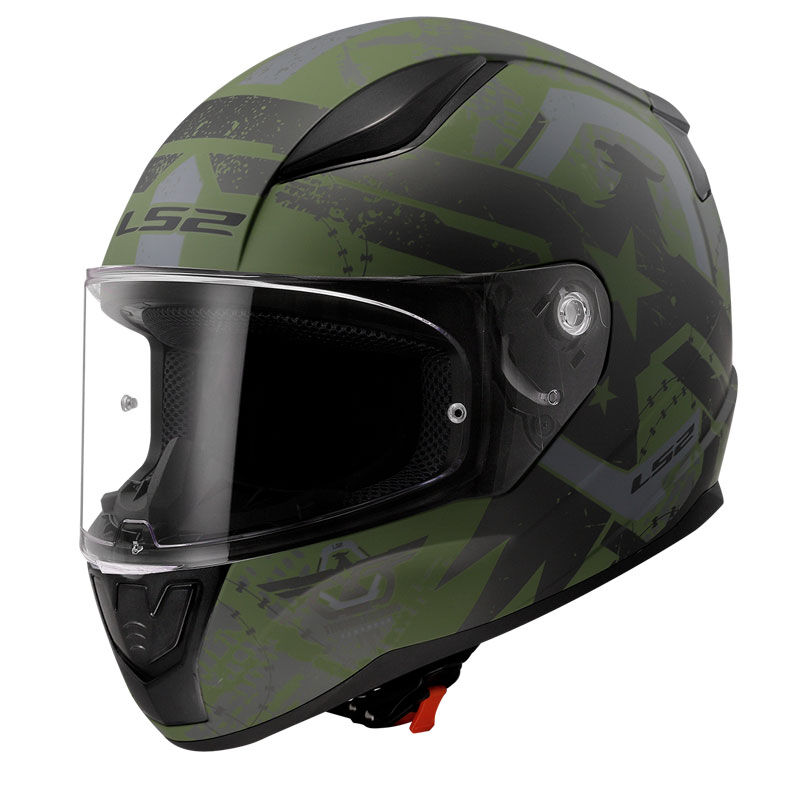 LS2 RAPID 2 THUNDER BIRDS MAT YEŞİL-SİYAH-GRİ KASK L BEDEN