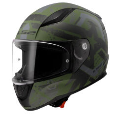LS2 RAPID 2 THUNDER BIRDS MAT YEŞİL-SİYAH-GRİ KASK L BEDEN
