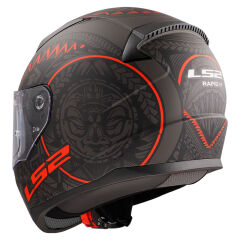 LS2 RAPID 2 TAKAROA MAT SİYAH-KIRMIZI KASK M BEDEN