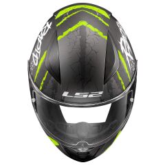 LS2 RAPID 2 RAVEN MAT SİYAH-GRİ-NEON SARI KASK M BEDEN