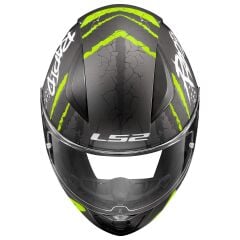 LS2 RAPID 2 RAVEN MAT SİYAH-GRİ-NEON SARI KASK XL BEDEN