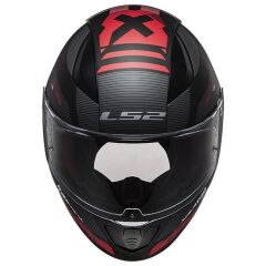 LS2 RAPID 2 XTREET MAT SİYAH-KIRMIZI KASK M BEDEN