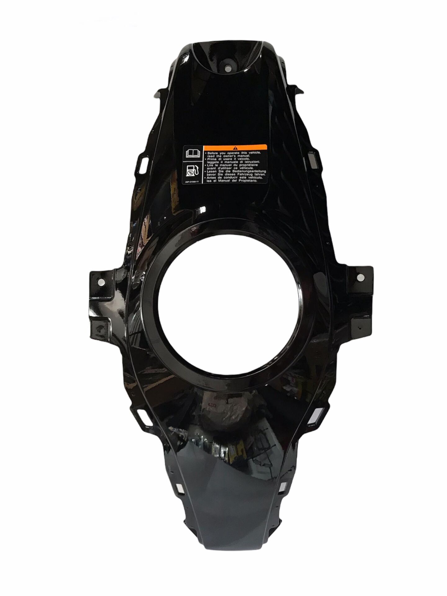 YAMAHA YZF R25 DEPO ÜSTÜ KAPAK PARLAK SİYAH ORJİNAL 2015-2018  1WD-XF41D-20-P3