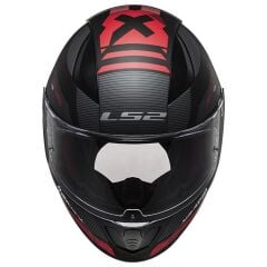 LS2 RAPID 2 XTREET MAT SİYAH-KIRMIZI KASK XL