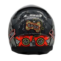 LS2 RAPID 2 SPOX KIRMIZI-GRİ KASK M