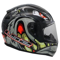 LS2 RAPID 2 SPOX KIRMIZI-GRİ KASK M BEDEN