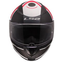 LS2 RAPID 2 GRID MAT BEYAZ-KIRMIZI KASK M