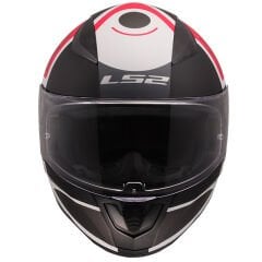 LS2 RAPID 2 GRID MAT BEYAZ-KIRMIZI KASK L