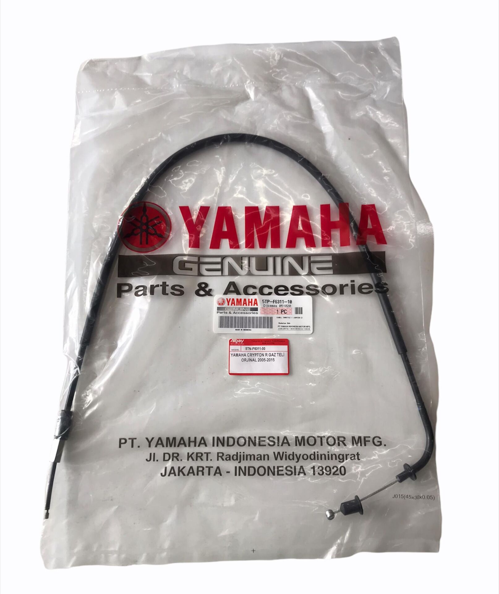 YAMAHA CRYPTON R GAZ TELİ ORJİNAL 2005-2015