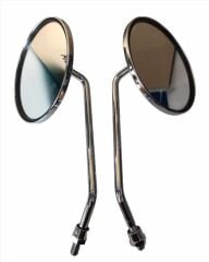 HONDA C90 YUVARLAK NİKEL AYNA 8mm düz paso