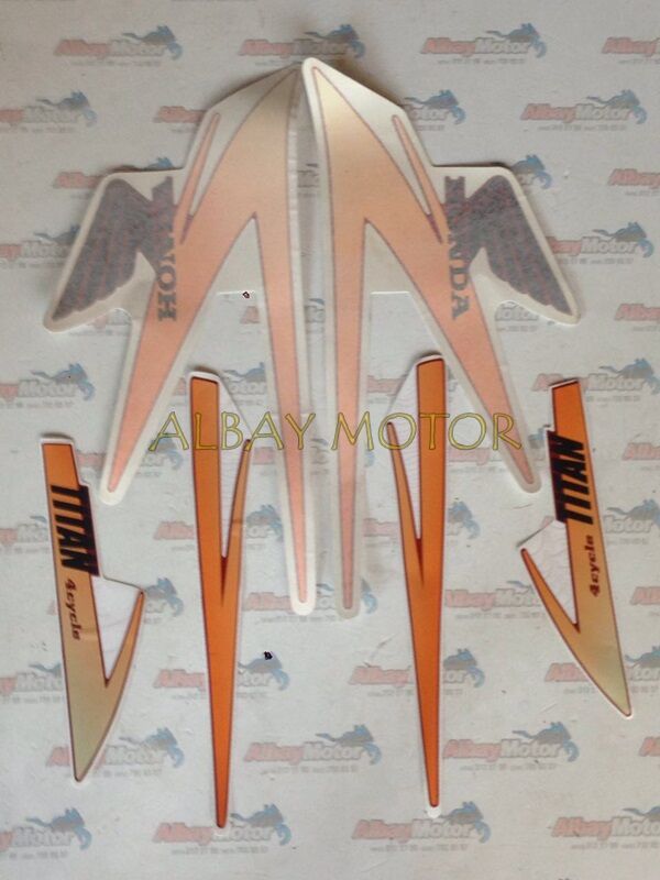 HONDA TİTAN STİCKER SET KIRMIZI İÇİN 1996-2002