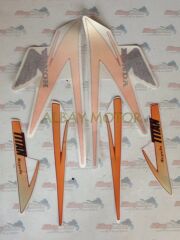 HONDA TİTAN STİCKER SET KIRMIZI İÇİN 1996-2002