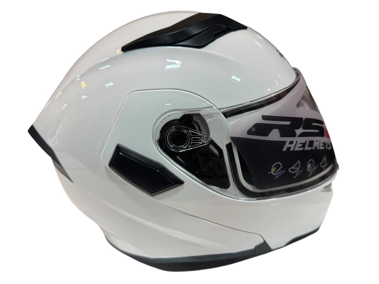 ÇENE AÇILIR KASK RS2 BEYAZ XL BEDEN JK902-1