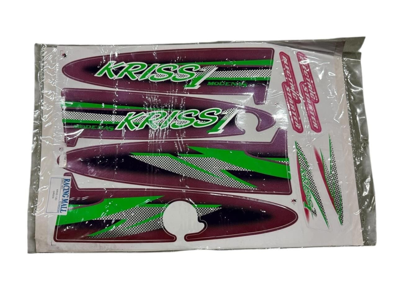 MODENAS KRİSS 1-2 STİCKER SET MOR-YEŞİL 1999-2006