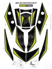 YAMAHA XMAX 250 TANK PAD FULL SET 12 PARÇA SİYAH-SARI 2018-2023