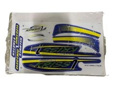 MODENAS KRİSS 1 STİCKER SET SARI-MAVİ 009