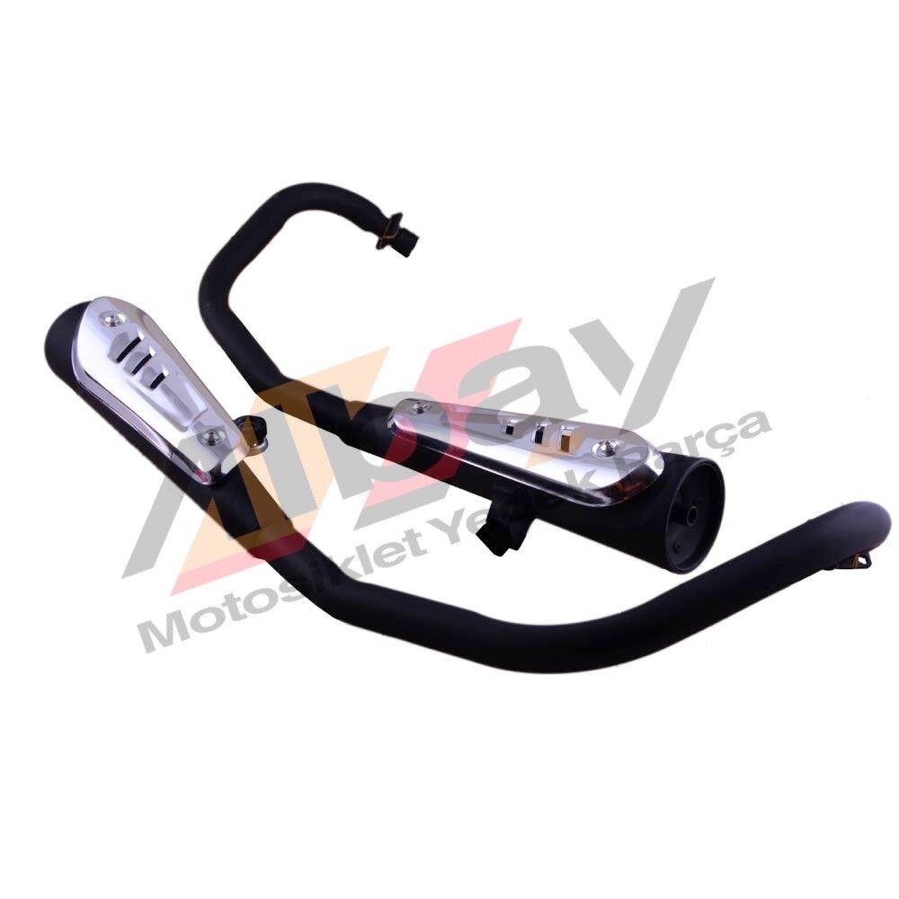 MONDİAL KT 125 EGSOZ SİYAH TAKIM