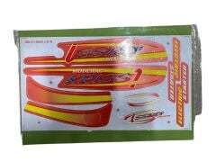 MODENAS KRİSS 1 STİCKER SET TURUNCU-SARI 009