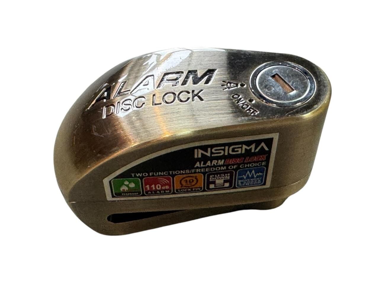 DİSK KİLİT BRONZ İNSİGMA KALIN ALARMLI