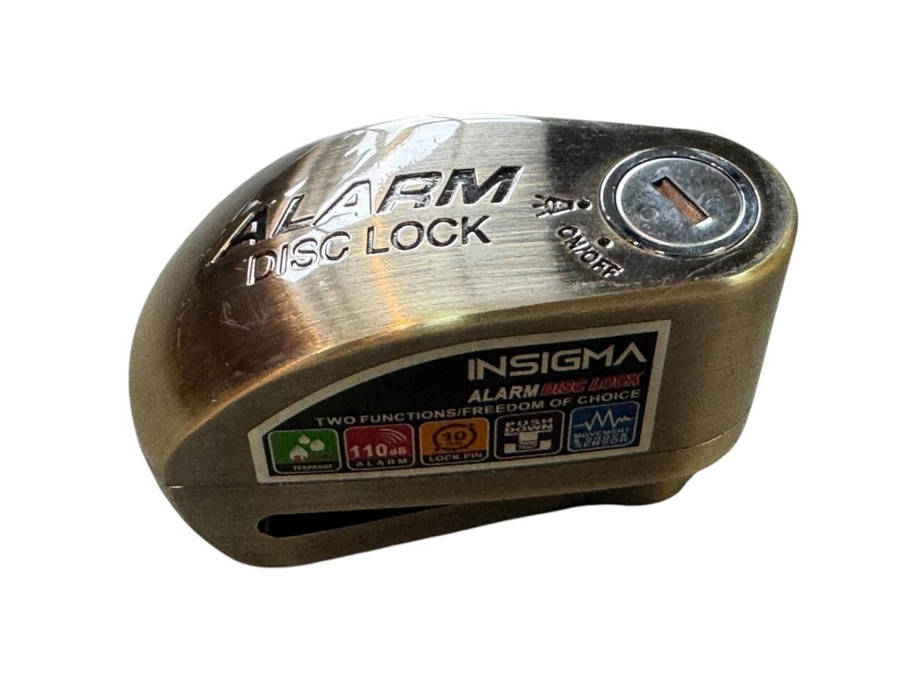 DİSK KİLİT BRONZ İNSİGMA KALIN ALARMLI