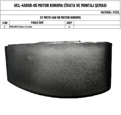 CF MOTO SR 450 MOTOR KORUMA TAKOZU