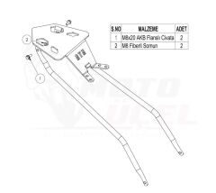 APACHE RTR 200 TOPCASE ÇANTA DEMİRİ