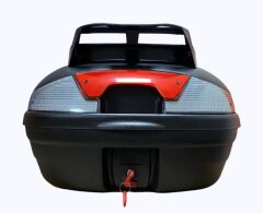 ARWİC CV 46 LİTRE ARKA ÇANTA TOPCASE SİYAH PORTBAGAJLI KARGO