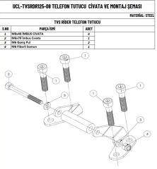 TVS RAİDER 125 TELEFON TUTUCU BAR