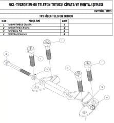TVS RAİDER 125 TELEFON TUTUCU BAR
