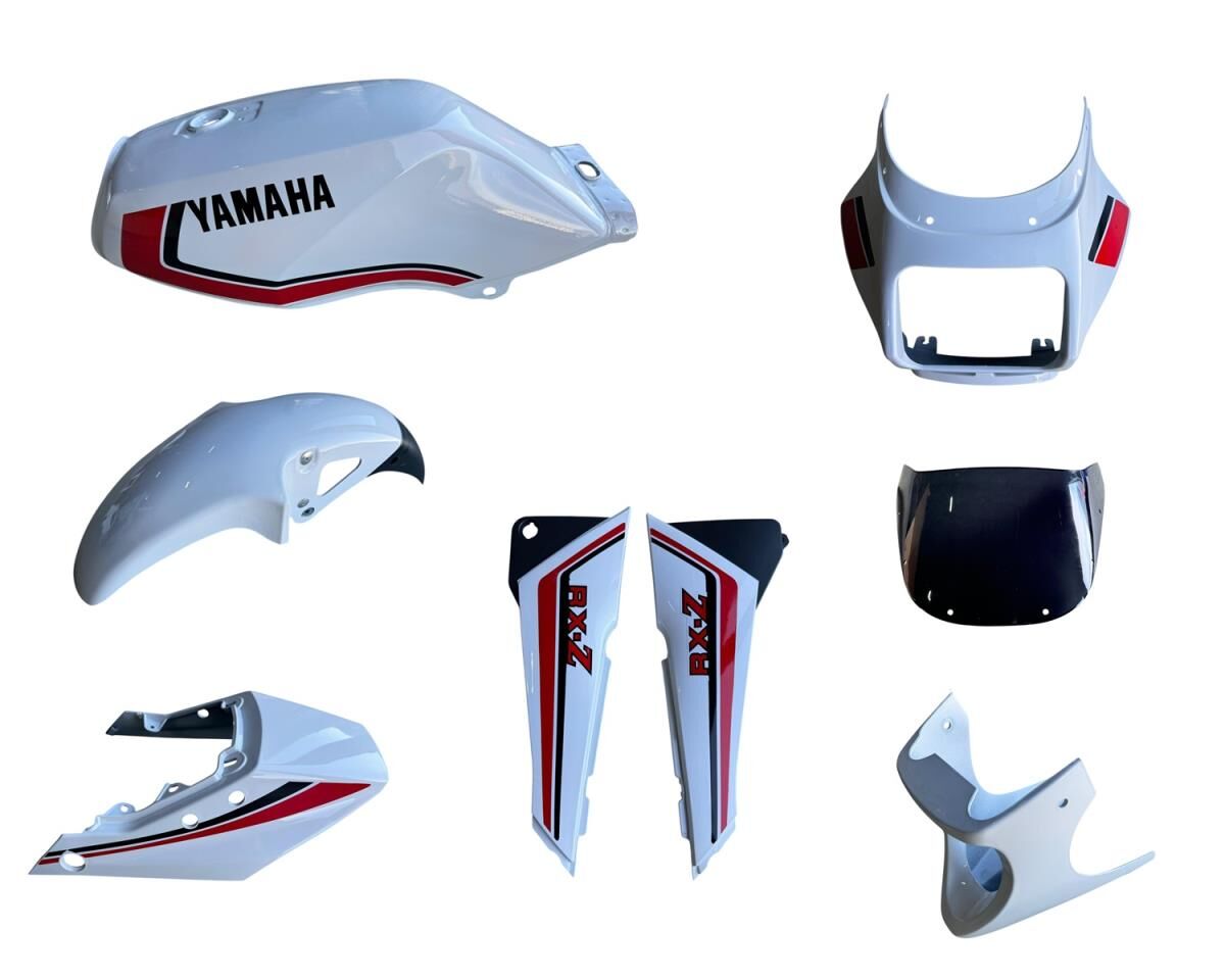 YAMAHA RX 135 Z YAKIT DEPO VE GRENAJ TAKIM SET BEYAZ